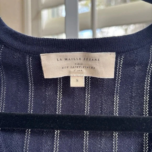 SEZANE Bobbie Cropped Cardigan 100% Cotton Size Small - Picture 5 of 13